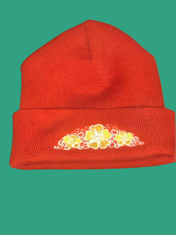 Flower Beany - Wild Stitches Huntsville