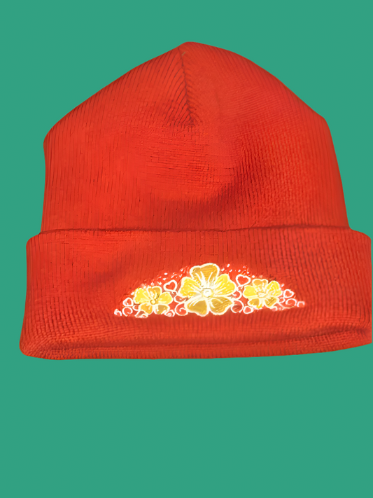 Flower Beany - Wild Stitches Huntsville