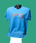LOVED John 3:16 T-Shirt - Short Sleeve Embroidery - Wild Stitches Huntsville